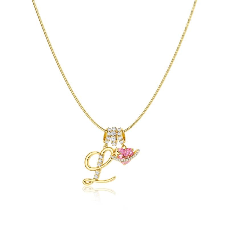 💖 LAST DAY – 57% OFF ✨ 3-Layer Initial Pendant Necklaces A-Z 🎀 | Personalised & Elegant