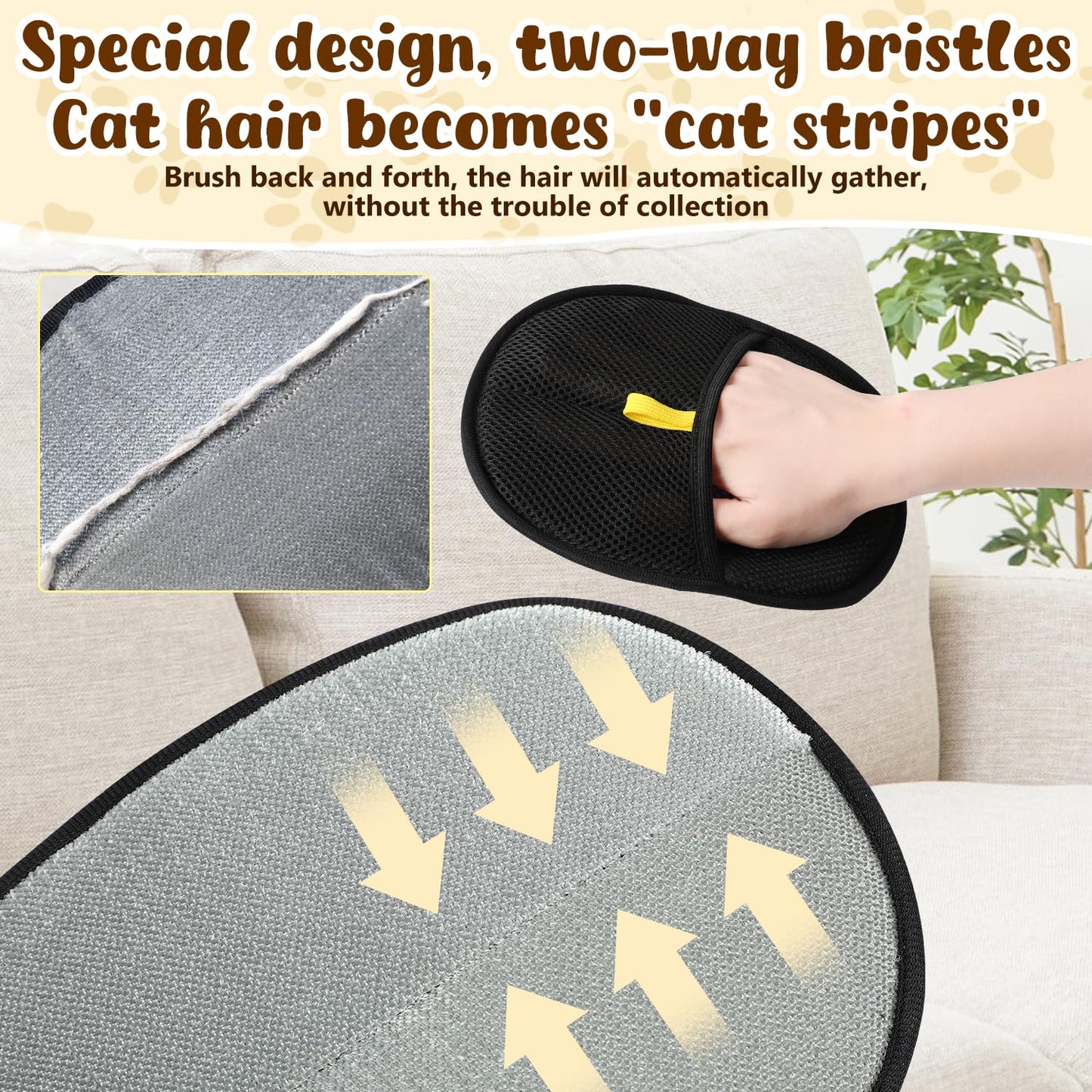 ⏳2025 New Save 50%✨️Pet hair remover Electrostatic gloves