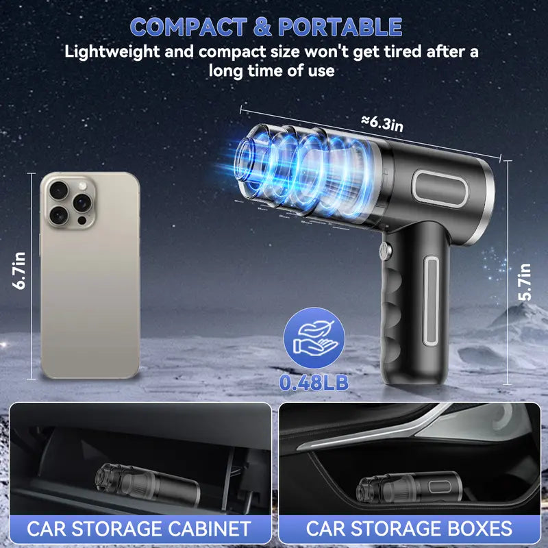 Handheld wireless car vacuum cleaner