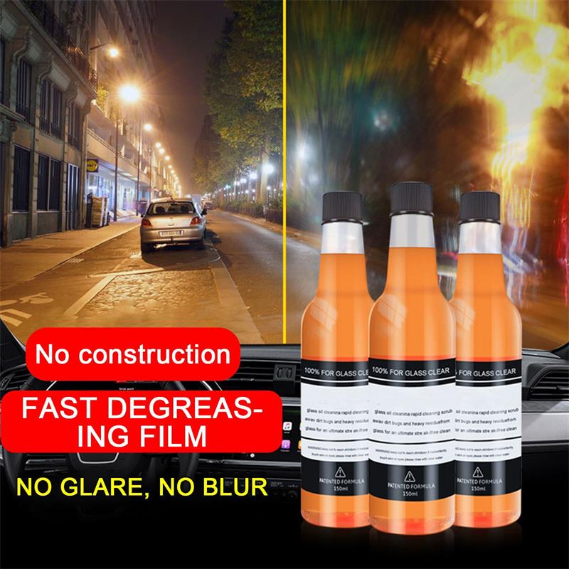 🔥Buy 2 get 1 free✨Car Glass Oil Film Stain Removal Cleaner
