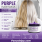 🏆 Last Day Special Price £12.77 ! ✨Moisturizing Purple Hair Mask with Long-Lasting Scent, Anti-Brass Deep Conditioning Mask for Blonde Bleached Hair
