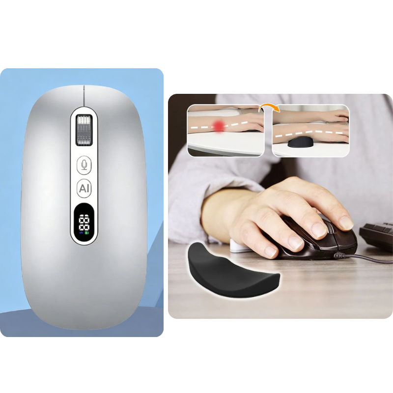 🎁2026 New Arrivals 40% OFF💥AI Smart Voice Wireless Mouse Real-Time Translation, Silent Click  Boosts Productivity For Work & Study! ⚡🖱️💬
