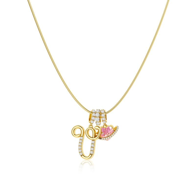 💖 LAST DAY – 57% OFF ✨ 3-Layer Initial Pendant Necklaces A-Z 🎀 | Personalised & Elegant