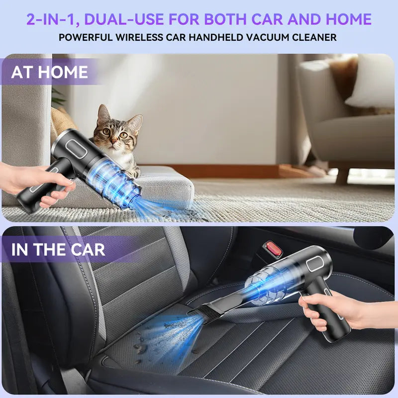 Handheld wireless car vacuum cleaner