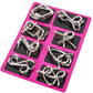 ✨50% OFF - While Supplies Last✅--Metal Puzzle Ring Set (8-Piece) Blue Edition Brain Teaser Game
