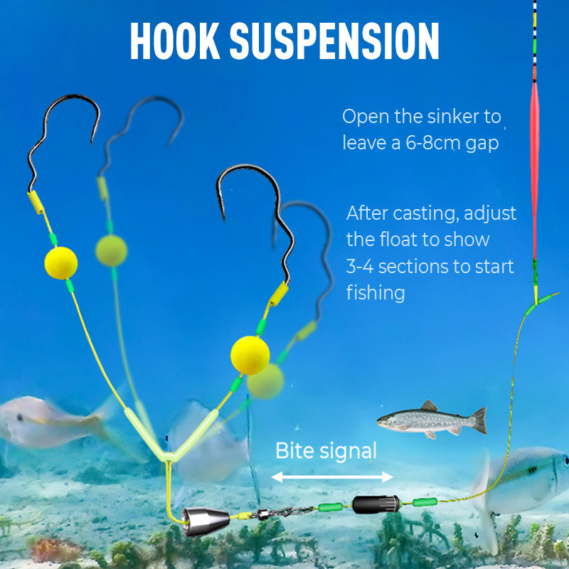 🔥🔥Buy 3 Get 2 Free 🎁 Reverse Bottom Fishing Rig Hook