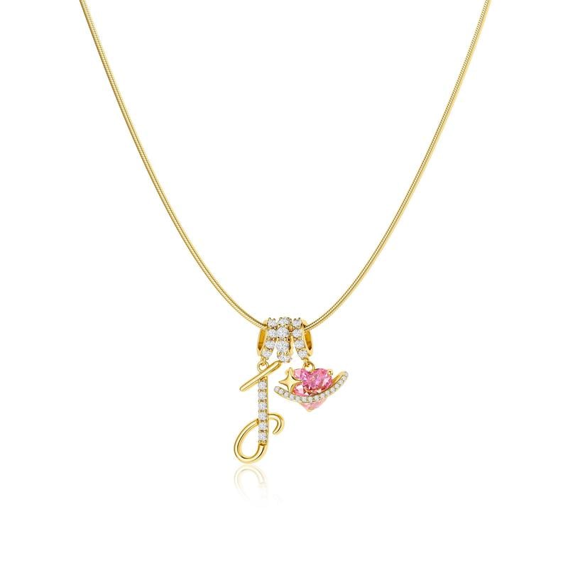 💖 LAST DAY – 57% OFF ✨ 3-Layer Initial Pendant Necklaces A-Z 🎀 | Personalised & Elegant