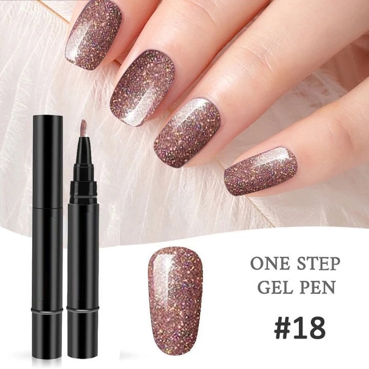 💅🌸Limited Time Buy 1 Get 1 Free - £9.99! ✨One Step Nail Gel Pen🎨Free handheld mini UV nail lamp💡