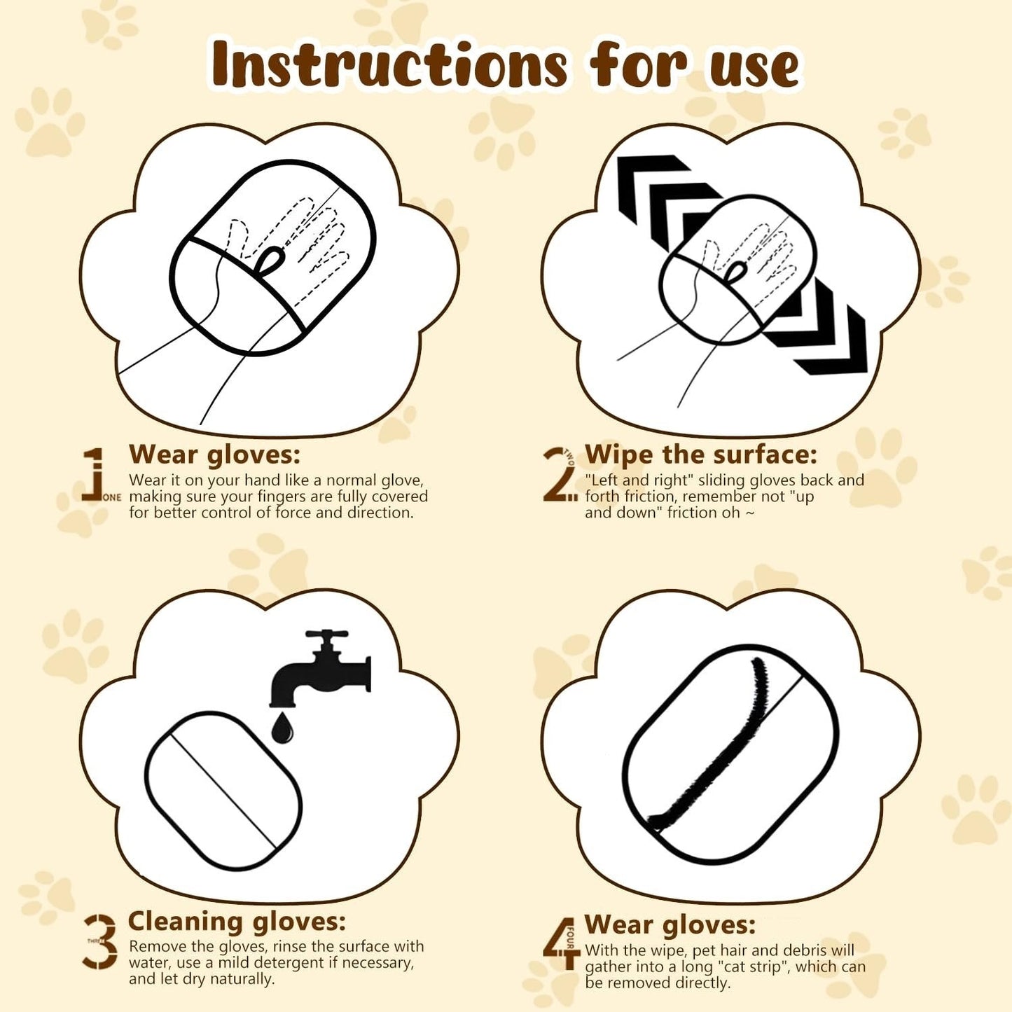 ⏳2025 New Save 50%✨️Pet hair remover Electrostatic gloves