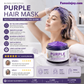 🏆 Last Day Special Price £12.77 ! ✨Moisturizing Purple Hair Mask with Long-Lasting Scent, Anti-Brass Deep Conditioning Mask for Blonde Bleached Hair