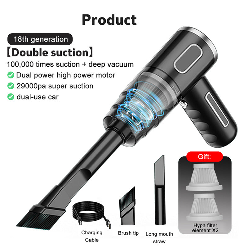 Handheld wireless car vacuum cleaner