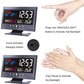 🔥Digital LED Temperature Humidity Monitor Weather Forecast LED Table Alarm Clock