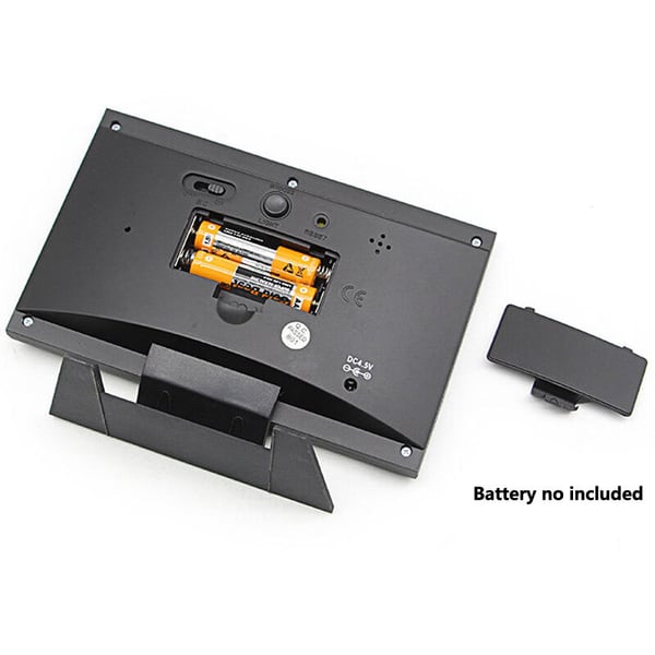 🔥Digital LED Temperature Humidity Monitor Weather Forecast LED Table Alarm Clock