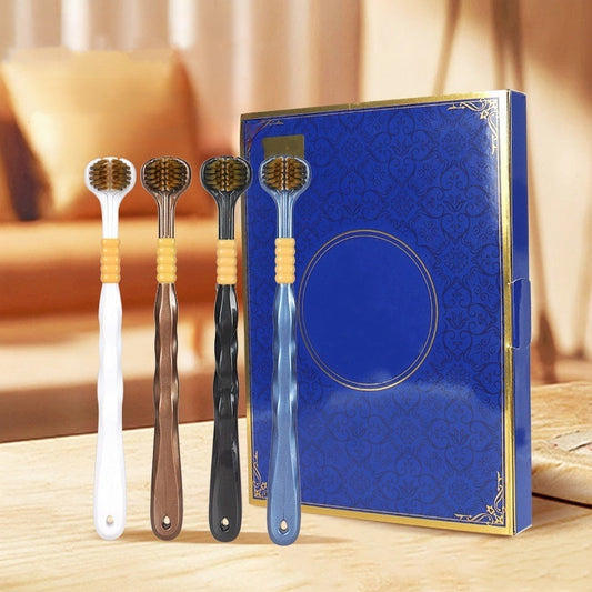 🔥2025 Hot Sale 50% OFF🎁Three-head multi-angle cleaning toothbrush to ensure your oral safety