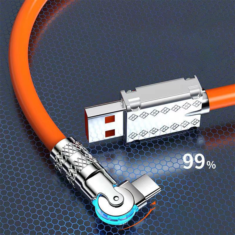 ⌛limited-time 50% off🔥120W 3 in 1 Rotating Elbow Fast Charging Data Cable⚡