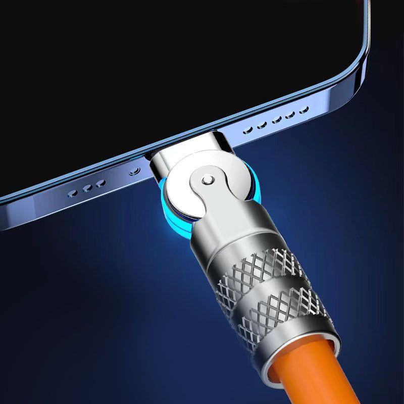 ⌛limited-time 50% off🔥120W 3 in 1 Rotating Elbow Fast Charging Data Cable⚡