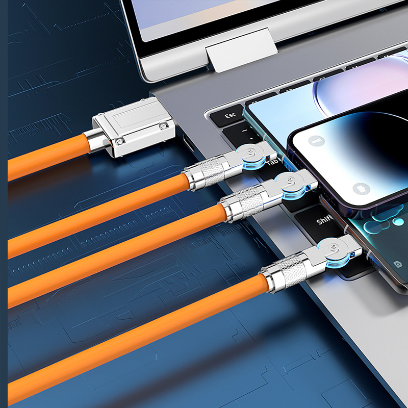 ⌛limited-time 50% off🔥120W 3 in 1 Rotating Elbow Fast Charging Data Cable⚡