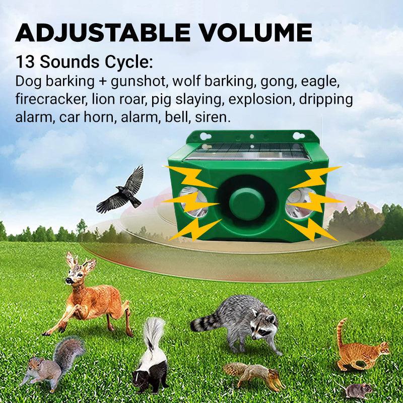 🔥🔥2025 Hot Sale 💥Beast Repellent Solar Warning Lights with Loud Volume