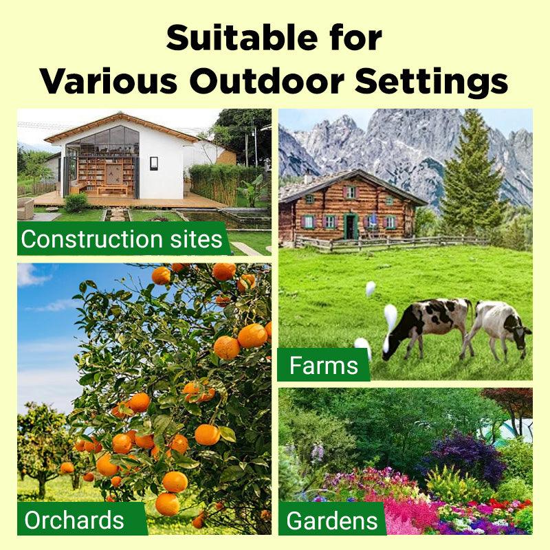 🔥🔥2025 Hot Sale 💥Beast Repellent Solar Warning Lights with Loud Volume