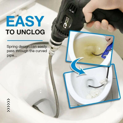 🚿 60% OFF! 🎉 Electric Spring for Drain Cleaner – Powerful, Flexible & Lightweight 🪠📦