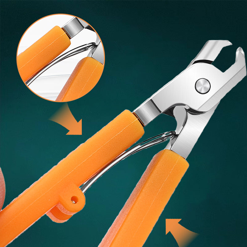 🔥New Hot Sale 50% OFF❤️‍🔥Wide Jaw Opening Anti-Splash Slanted Nail Clipper