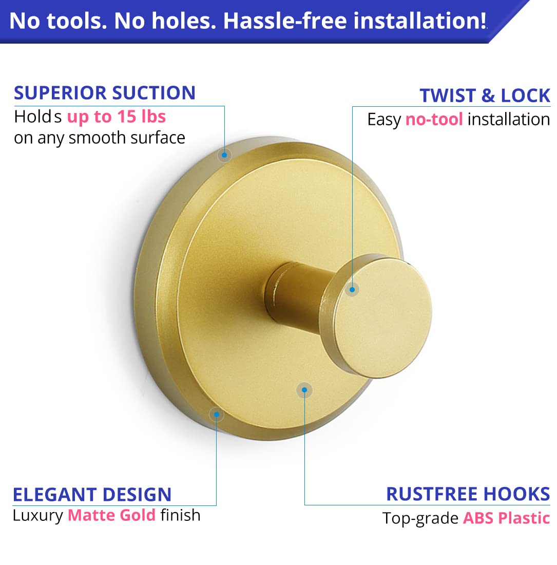 🥳2026 HOT SALE🥳💞50K+ SOLD!🏠 Final 3 Hours! Buy More Get More FREE + 50% OFF!  🧰 Heavy-Duty Suction Cup Hooks – Hold tight, never fall! 20LB weight capacity, no drilling, no damage. Perfect for kitchens, bathrooms & more. 💪🚿