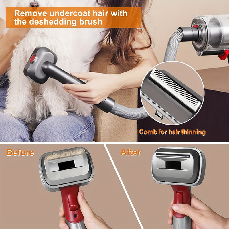 💖2025 Hot Sale💖 Automatic Pet Hair Grooming Vacuum Cleaner Kit
