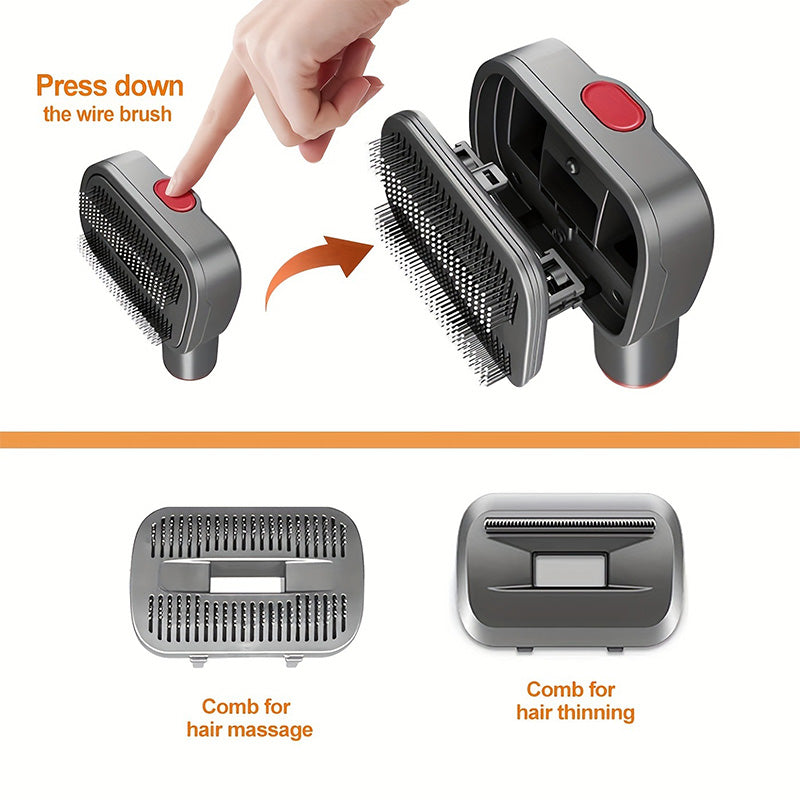 💖2025 Hot Sale💖 Automatic Pet Hair Grooming Vacuum Cleaner Kit