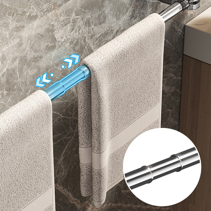 🛁✨ Light Luxury No-Punch - Retractable Suction Cup Towel Bar