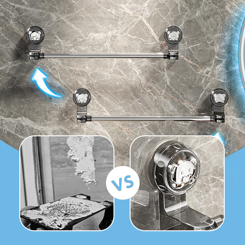 🛁✨ Light Luxury No-Punch - Retractable Suction Cup Towel Bar
