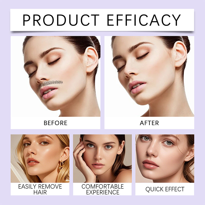 ⏰ Now only 50% off!🔥Buy 1 Get 1 Free🔥Gentle and Painless Facial Hair Removal Cream