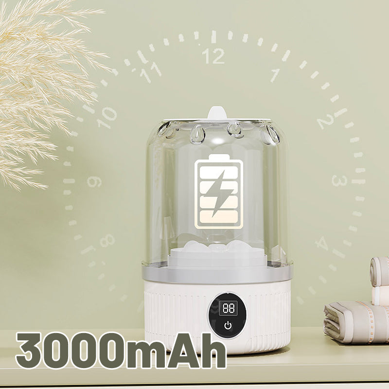 🎁Free your hands.🥰Wireless Charging Mini Washing Machine