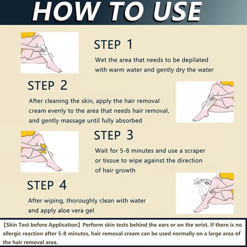 ❤️Limited Sale 50% OFF🔥Painless Full Body Hair Removal Cream for Men & Women– Skin-friendly for all areas🌿