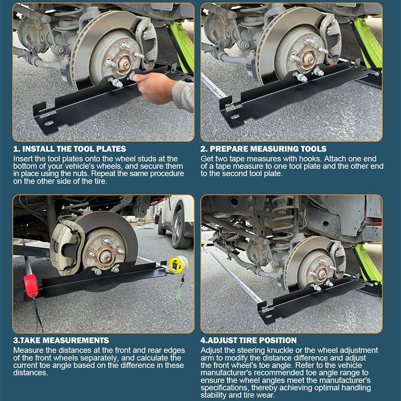 🔥2025 Hot Sale🔥Stainless Steel Wheel Alignment Tool Plate（50% OFF）