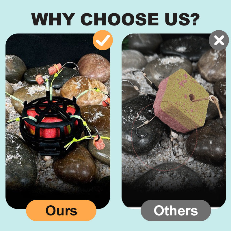 🔥2025 Hot Sale🔥360° Floating Bait Cage Fishing Hook(50% OFF)