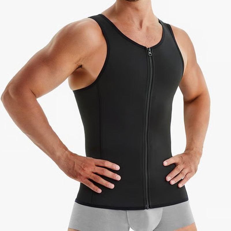 🔥2025 Hot Sale 50% OFF🔥Men's Zipper Waist Trainer Trimmer Vest