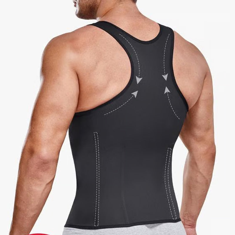 🔥2025 Hot Sale 50% OFF🔥Men's Zipper Waist Trainer Trimmer Vest