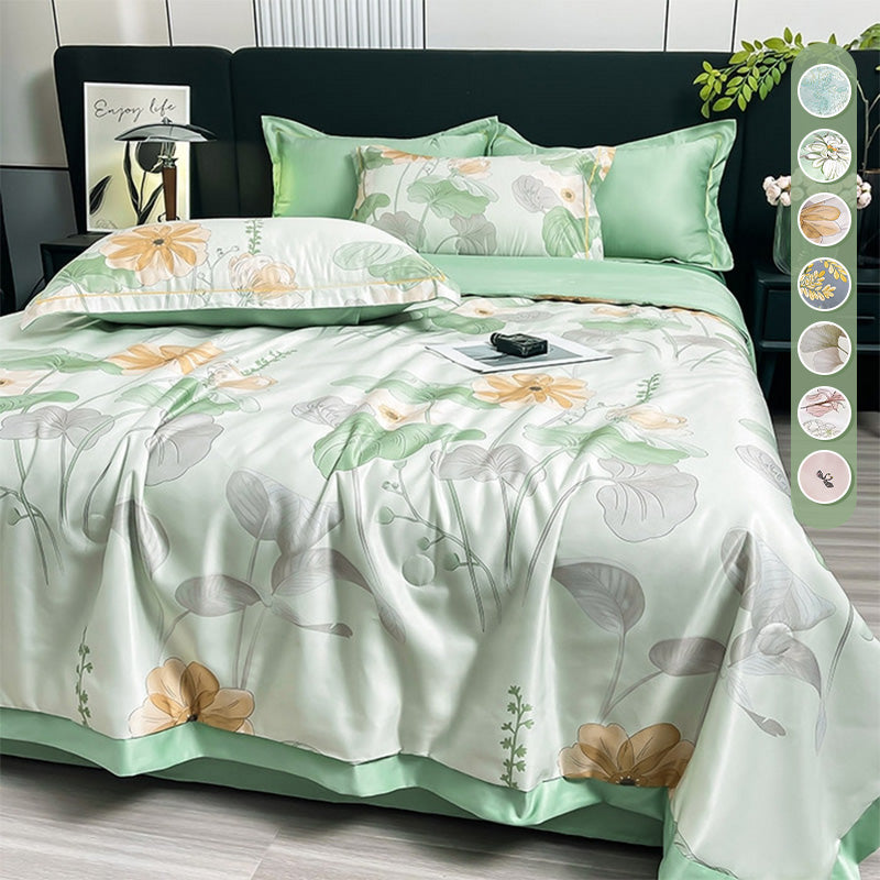 🔥 2025 Hot Sale 49% OFF🔥Breathable & Cooling Quilt 4-Piece Set