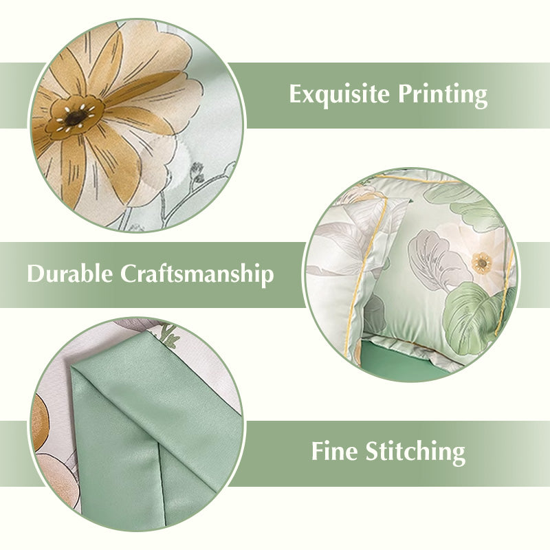 🔥 2025 Hot Sale 49% OFF🔥Breathable & Cooling Quilt 4-Piece Set