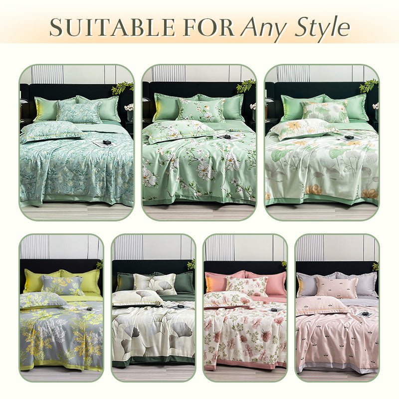 🔥 2025 Hot Sale 49% OFF🔥Breathable & Cooling Quilt 4-Piece Set