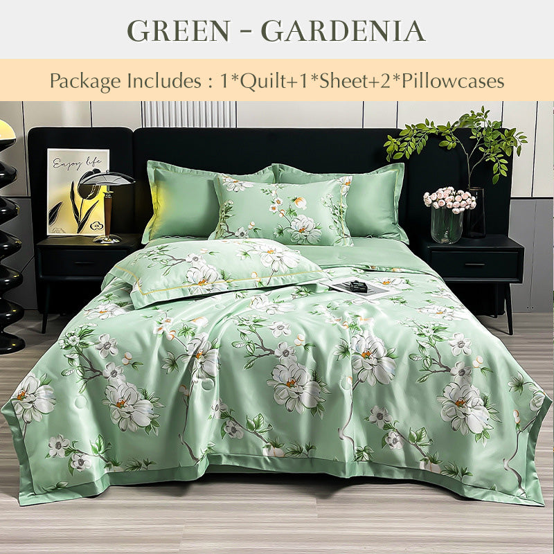 🔥 2025 Hot Sale 49% OFF🔥Breathable & Cooling Quilt 4-Piece Set