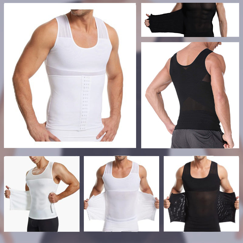 Men's Slimming Mesh Waist-Cinching Vest