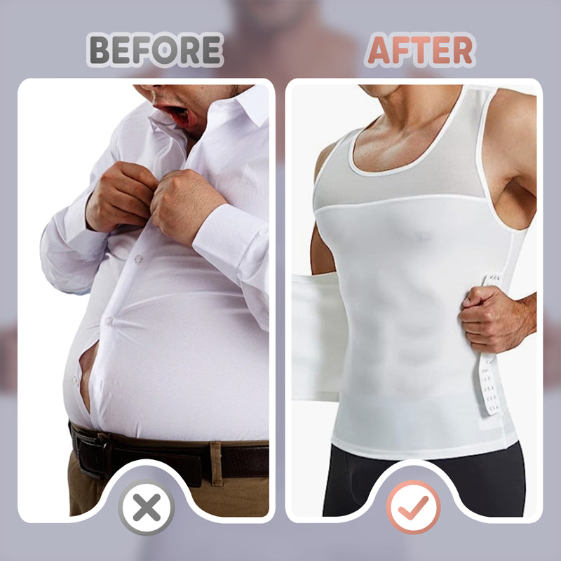 Men's Slimming Mesh Waist-Cinching Vest