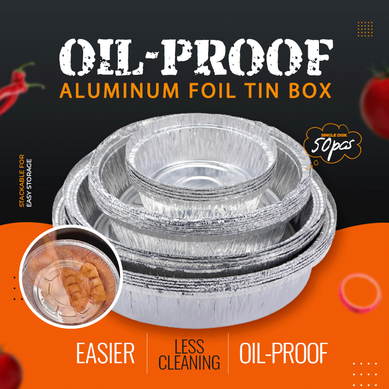 🔥Hot Sale - 49% OFF🔥Oil-Proof Aluminum Foil Tin Box