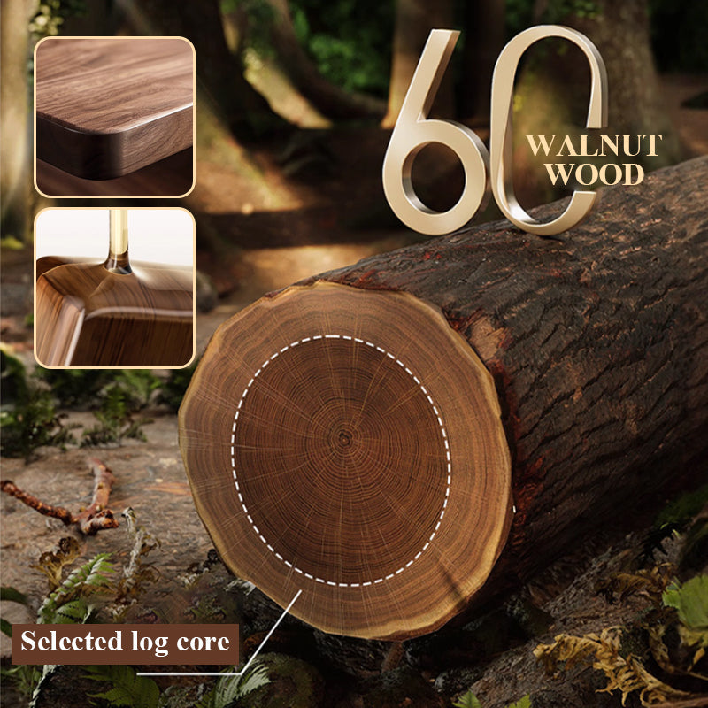 🔥Hot selling💥 Walnut Bathroom, Kitchen Suction Cup Shelf