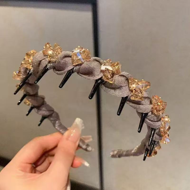 🔥 2025 Hot Sale 49% OFF🔥Rhinestone Headband with Teeth for Women