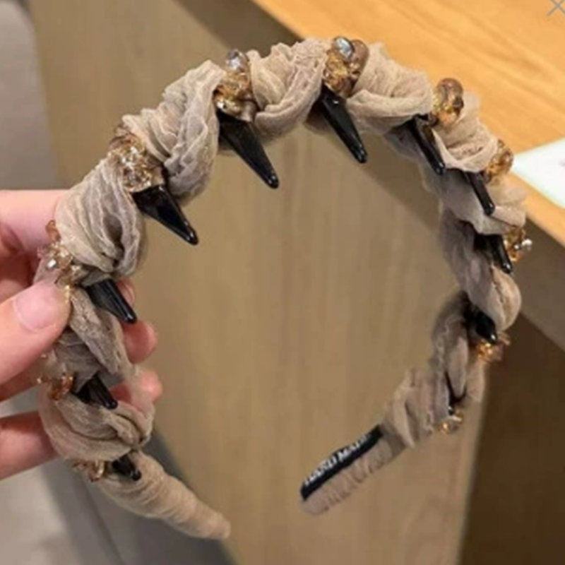 🔥 2025 Hot Sale 49% OFF🔥Rhinestone Headband with Teeth for Women