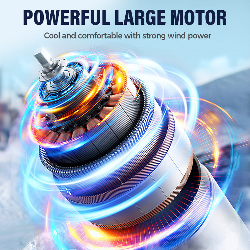 Waist-Mountable & Handheld Rechargeable High-Airflow Mini Fan