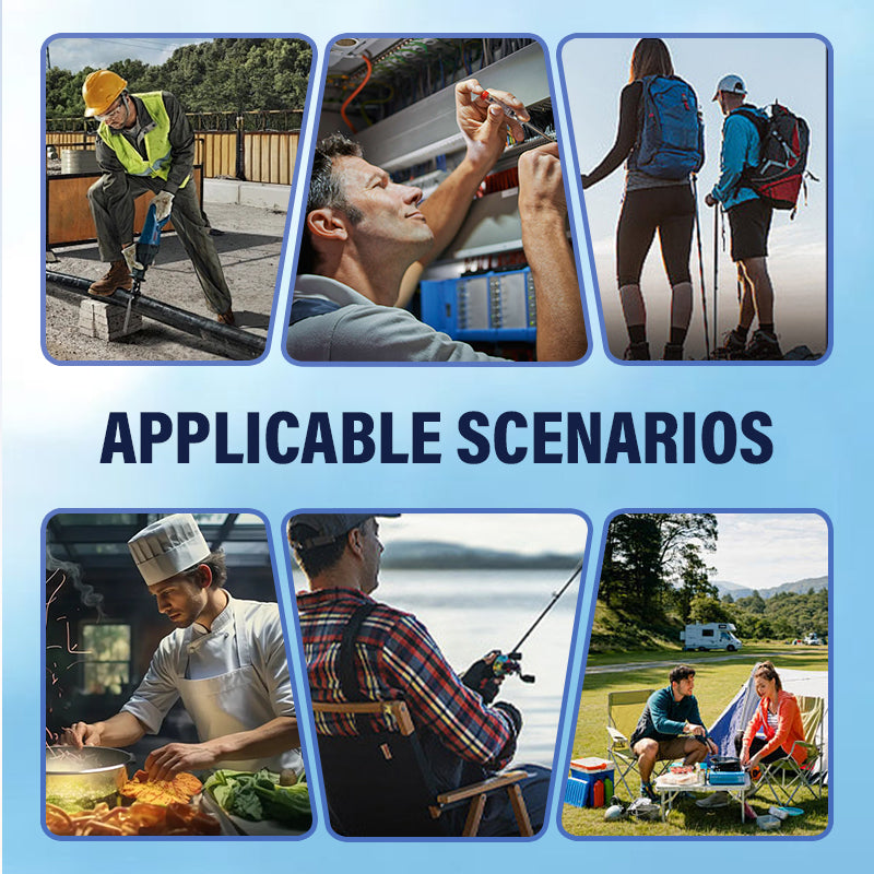 Waist-Mountable & Handheld Rechargeable High-Airflow Mini Fan