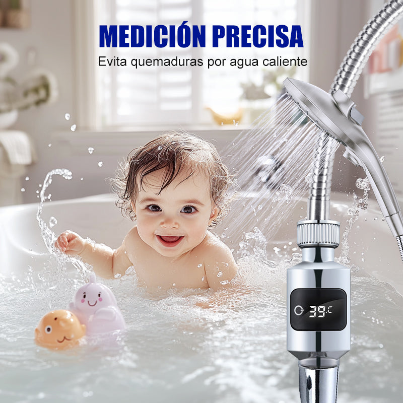 High-Accuracy LED Shower Thermometer